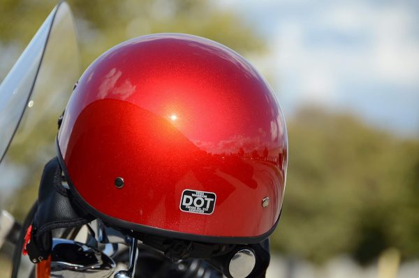 Vega Helmets Half Size Warrior Motorcycle Helmet Red Vega Helmets